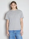 Saint Laurent Cassandre Cotton Blend T-shirt In Grey