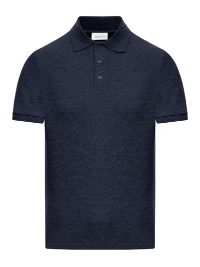 Saint Laurent Cassandre Piquet Polo In Blue