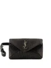 Saint Laurent Cassandre-plaque Wallet In Black