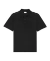 Saint Laurent Cassandre Polo Shirt In Black