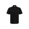 Saint Laurent Shirt With Polo Collar And Short Sleeves In Black