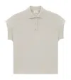 Saint Laurent Cassandre Polo Shirt In White