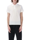 Saint Laurent Man Polo Shirt White Size Xxl Cotton In White