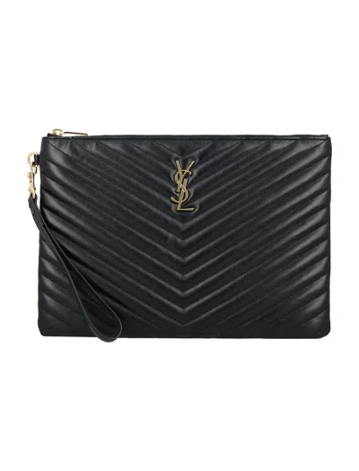 Saint Laurent Cassandre Pouch In Pattern