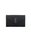 Saint Laurent 'cassandre' Pouch With Chain In Black  