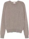 Saint Laurent Cassandre Cashmere Sweater Men In Neutral
