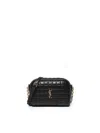 Saint Laurent Mini Camera Bag Cassandre Matelasse In Black