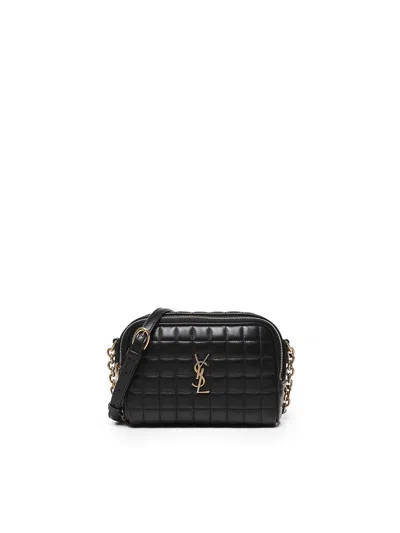Saint Laurent Mini Camera Bag Cassandre Matelasse In Black