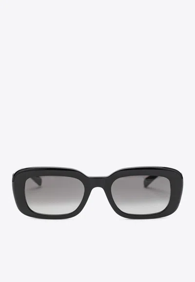 Saint Laurent Cassandre Rectangular Sunglasses