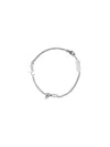 Saint Laurent Cassandre Charm Bracelet In Metal And Rhinestone Accessories In Silver