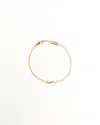 Saint Laurent Cassandre Rhinestone Ysl Bracelet In Gold