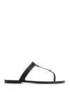 Saint Laurent Cassandre Leather Sandals
