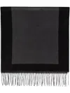 Saint Laurent Cassandre Scarf In Black