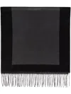 Saint Laurent Cassandre Scarf In Black