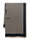 Saint Laurent "cassandre" Scarf In Blue