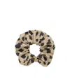 Saint Laurent Cassandre Scrunchie In Silk Jacquard In Neutral