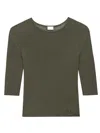 Saint Laurent Semi-sheer Certified Viscose Knitted Top