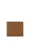 Saint Laurent Debossed-logo Leather Wallet In Fox