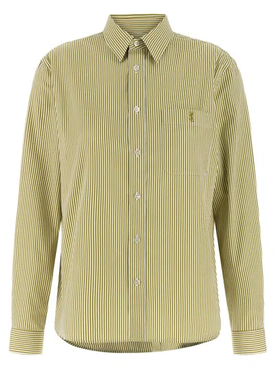Saint Laurent Cassandre Shirt And Blouse Green