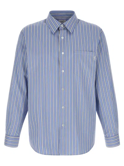 Saint Laurent Cassandre Shirt In Blue