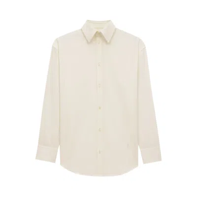 Pre-owned Saint Laurent Cassandre Shirt 'craie' | White | Women's Size 40