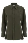Saint Laurent 'cassandre' Shirt In Green