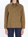 Saint Laurent Oversized Button-up Shirt In Green