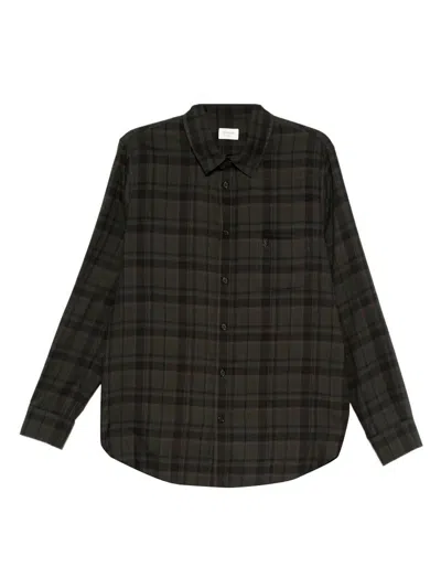 SAINT LAURENT CASSANDRE SHIRT IN COTTON CHECK