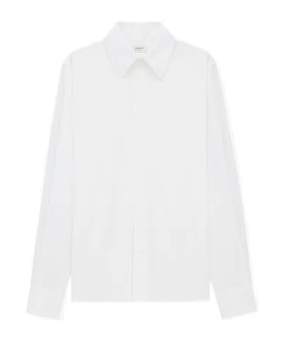 SAINT LAURENT CASSANDRE SHIRT IN COTTON POPLIN