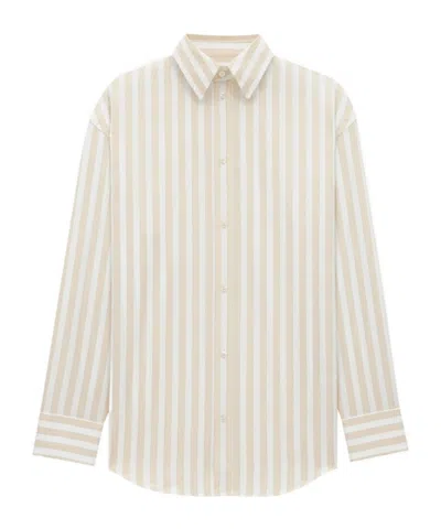 SAINT LAURENT SAINT LAURENT CASSANDRE STRIPED BUTTON-UP SHIRT