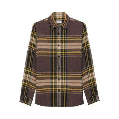 Pre-owned Saint Laurent Cassandre Shirt In Tartan 'garden Check' | Multi-color | Women's Size L
