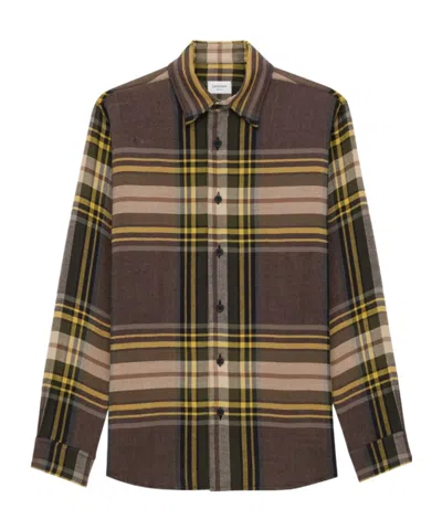 SAINT LAURENT CASSANDRE SHIRT IN TARTAN