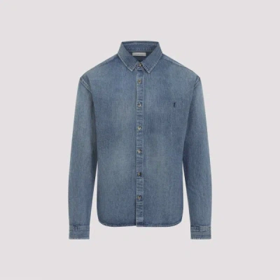 Saint Laurent Cassandre Shirt M In Blue