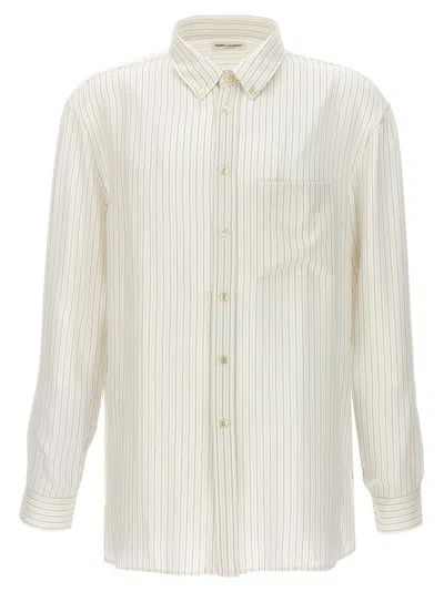 Saint Laurent 'cassandre' Shirt In White