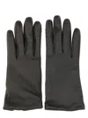 Saint Laurent Cassandre Short Gloves In Gray