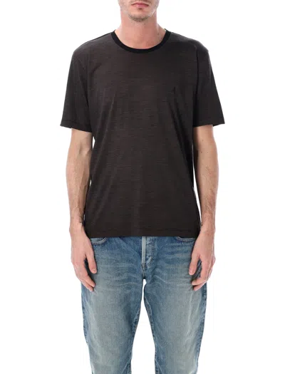 Saint Laurent Cassandre T-shirt In Black