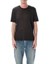 Saint Laurent Cassandre T-shirt In Black
