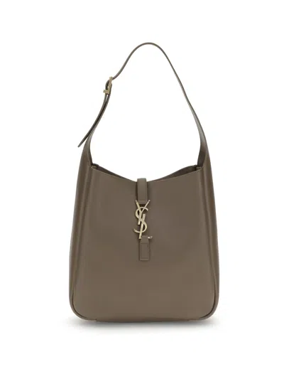 Saint Laurent Cassandre Shoulder Bag In Brown