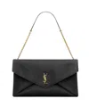Saint Laurent Cassandre Shoulder Bag In Black