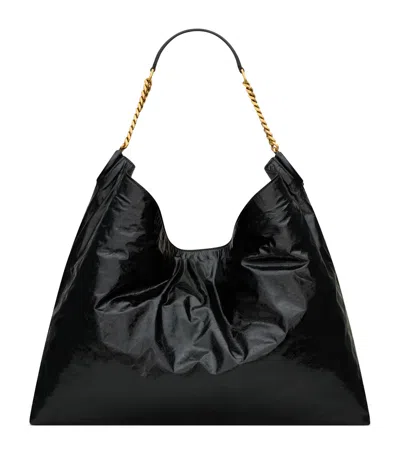 Saint Laurent Cassandre Shoulder Bag In Black