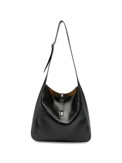 Saint Laurent Cassandre Shoulder Bag In Black