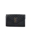 SAINT LAURENT "CASSANDRE" SHOULDER STRAP WALLET