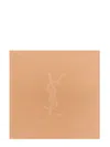 Saint Laurent Cassandre Square Scarf In Semi-sheer Silk Charmeuse