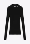 Saint Laurent Cassandre Silk Top