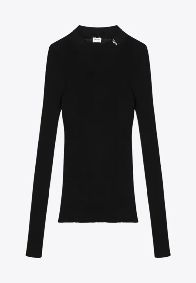 Saint Laurent Cassandre Silk Top