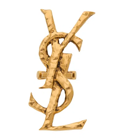 SAINT LAURENT CASSANDRE SINGLE CLIP-ON EARRING