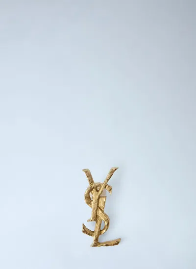 Saint Laurent Cassandre Single Earring In Gold
