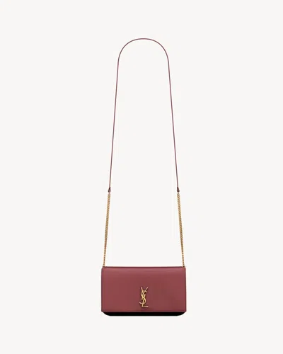 Saint Laurent Cassandre Smartphone Case Holder In Red