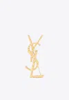 Saint Laurent Cassandre Spill Brooch In Gold