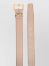 Saint Laurent Paris Women Cassandre Belt With Square Buckle In Smooth Leather